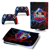 Personnalisez la coque de console pour PS5, autocollant de protection en PET imperméable pour la version numérique/à disque, accessoires de jeu en stock