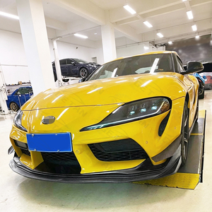 ขอบกันชนหน้าสำหรับ Toyota Supra MKV A90 A91 V สไตล์คาร์บอนไฟเบอร์ - Product Image 4