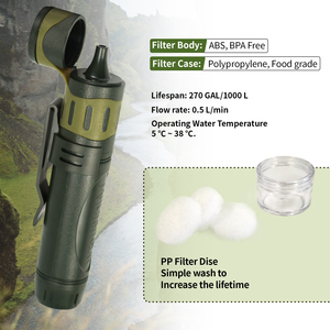 OEM Mini Kit da viaggio portatile per campeggio all'aperto filtro acqua cannucce <span class=keywords><strong>vita</strong></span> personale per depuratore - Product Image 2