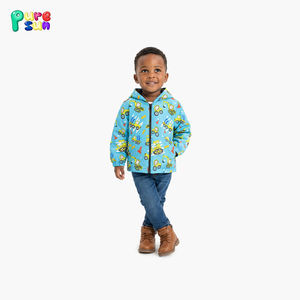 Puresun jongens hoodie sweater jack met opdruk, winter, waterdicht, kinderjas, kinderkleding met rits - Product Image 3