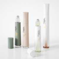 Flacon roll-on PP 15 ml avec bille métallique, tube cosmétique personnalisable avec logo pour parfum, crème contour des yeux, sérum