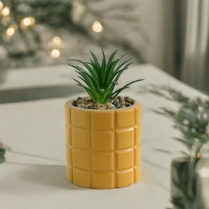 Suculentas artificiales en maceta de cemento Pequeña planta de <span class=keywords><strong>cactus</strong></span> artificial <span class=keywords><strong>para</strong></span> estante de sala de estar - Product Image 2