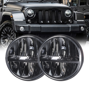 Faro LED de 7 Pulgadas y 30W con Reflector, Luz Alta/Baja, Señal de Giro, 12v, para <span class=keywords><strong>Jeep</strong></span> <span class=keywords><strong>Wrangler</strong></span> JK y Harley, <span class=keywords><strong>Precio</strong></span> al por Mayor - Product Image 1