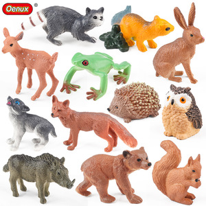 Modelli di animali selvatici per simulazioni nella giungla: Cervo dal coda <span class=keywords><strong>bianco</strong></span>, Volpe rossa, Scoiattolo, Orso bruno, Leopardo, <span class=keywords><strong>Riccio</strong></span>, Procione - Product Image 1