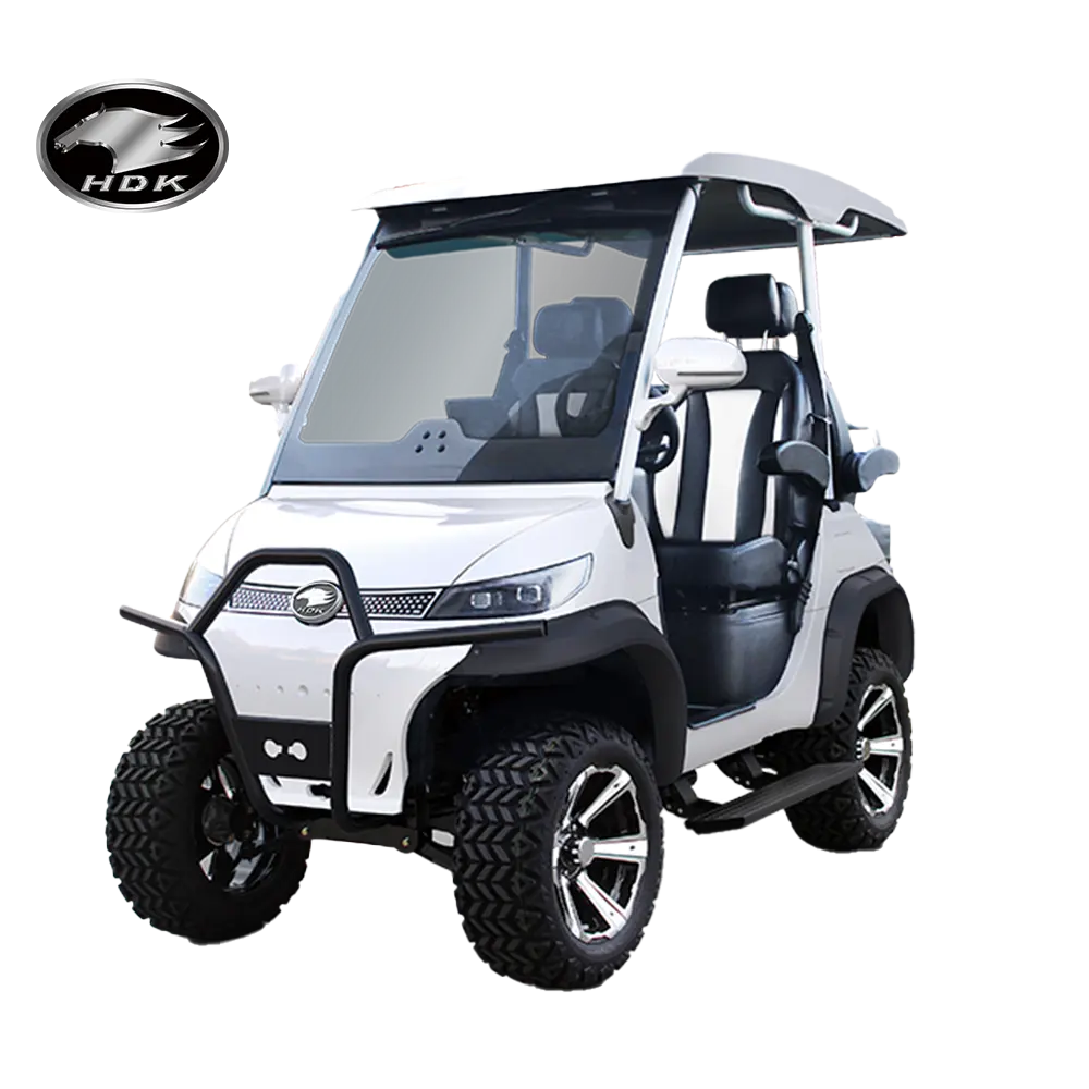 عربة كهربائية HDK EVOLUTION لعبة الجولف تعمل ببطارية الليثيوم 48 فولت عربة جديدة متعددة المهام متعددة المهام بأربعة مقاعد عربة رباعية العجلات يمكن حملها للبيع