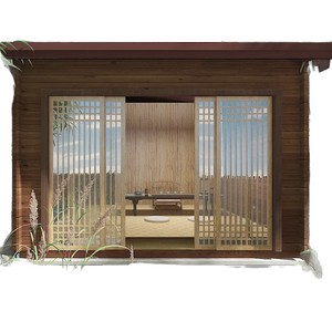 Cabane en bois Summerhouse, bois traité sous pression, style traditionnel, espace de vie extérieur pour le camping - Product Image 3