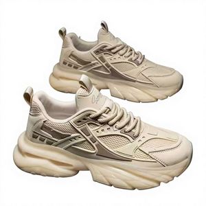 Nouvelles baskets sportives rétro pour hommes avec fermeture éclair, tige en maille respirante, antidérapantes, résistantes aux taches, confortables et décontractées - Product Image 1