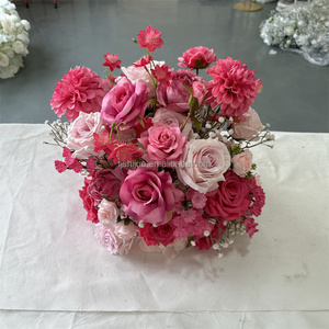 IFG belle petite boule de fleurs roses roses chaudes pour la décoration de centres de table de mariage - Product Image 4