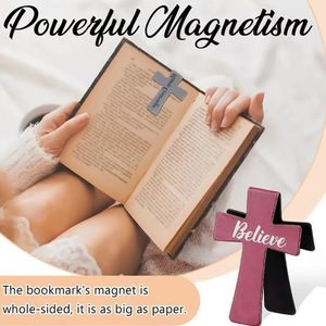 Cross Shape Paper <b>Bookmarks</b> With Bible Verses Mixed Colors Reusable For Reading Gift - Product Image 3