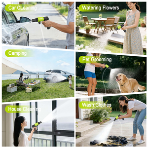 Envoor Laveuse de voiture portable haute pression, conception pliable avec batterie 2600 mAh, autonomie de 30 à 60 minutes pour le <span class=keywords><strong>nettoyage</strong></span> en extérieur et le <span class=keywords><strong>camping</strong></span> - Product Image 6