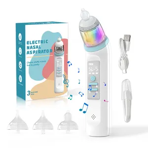 Nuevo aspirador nasal para bebé recién nacido tres tipos de succión fácil de limpiar limpiador nasal eléctrico