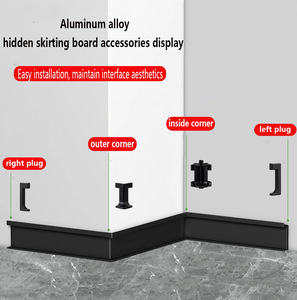 <span class=keywords><strong>Plinthe</strong></span> <span class=keywords><strong>de</strong></span> protection murale encastrée en métal <span class=keywords><strong>de</strong></span> 5cm pour décoration intérieure <span class=keywords><strong>de</strong></span> maison - Product Image 4