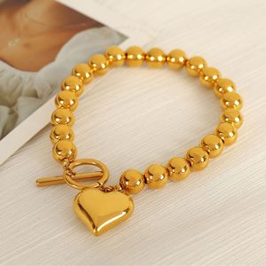 Bracelet en or en forme de cœur, en alliage de zinc, bijoux de fête pour femmes SL84 - Product Image 5