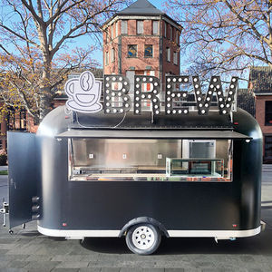 รถเทรลเลอร์ขายอาหารเคลื่อนที่มีอุปกรณ์ครบครันในครัวรถเข็นพิซซ่าอาหารจานด่วนแบบอเมริกา - Product Image 1