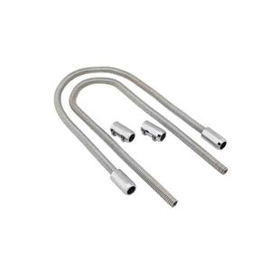 Parti di prestazioni Auto universale 44 "in acciaio inossidabile <span class=keywords><strong>cromato</strong></span> flessibile riscaldatore tubo flessibile del radiatore Set Kit di copertura - Product Image 1
