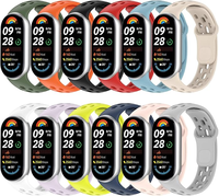 Correa de Silicona Transpirable para Reloj Inteligente Mi Band 10 9 8, Cómoda Correa de Malla para Muñeca, Marca Upro Outdoor Sports