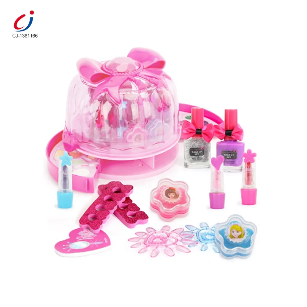 Chengji Pretend play toys gilr beauty salon cosmetic gift set child make up