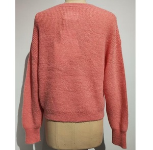 Fabricant 40% Polyamide 30% Laine 30% Alpaga Pull Logo Personnalisé Col Ras Du Cou Manches Longues Femmes Pull-ÉCHANTILLON PAS POUR VENDRE - Product Image 3