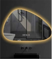 Bathnologie Design populaire professionnel Éclairage LED Miroir d'art de salle de bain intelligent de forme irrégulière personnalisé
