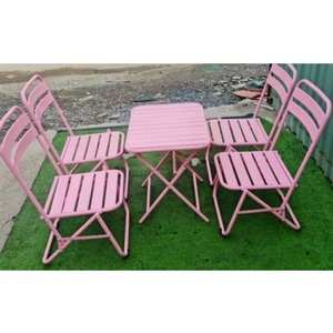 ชุดเฟอร์นิเจอร์ห้องนั่งเล่น <span class=keywords><strong>4</strong></span> เก้าอี้ + 1 โต๊ะกาแฟ คุณภาพสูง รับผลิตแบบ OEM/ODM โต๊ะพับข้างผนังและชุดเก้าอี้ - Product Image 6