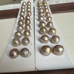 Perles d'eau douce en vrac de 2-3 mm, petites perles sans cœur, granulaires, non poreuses, perles de pain Mantou, perles naturelles en vrac incrustées, 2-3 mm - Product Image 3