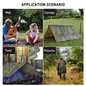 Polar Everest <span class=keywords><strong>Poncho</strong></span> de pluie 3 en 1 multifonction étanche extérieur Camouflage <span class=keywords><strong>Poncho</strong></span> imperméable pour sac à dos randonnée Camping - Product Image 5