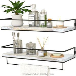 الخشب رف معلق على الحائط رف كتب رف معلق - Product Image 1