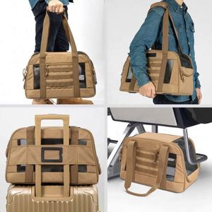 Sac de transport pliable pour animaux de compagnie, homologué par les compagnies aériennes, en tissu souple, pour chien ou chat, fabriqué en usine BSCI, vente en gros, personnalisable. - Product Image 6