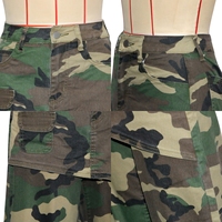 J1558  Vêtements pour femmes tendance, boutique de mode, jeans vintage à jambes larges, pantalon en denim à imprimé camouflage, mode streetwear, pantalon décontracté pour femmes