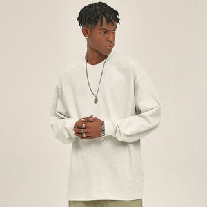 เสื้อยืดโอเวอร์ไซส์ผ้าฝ้าย305g เสื้อเชิ้ตแขนยาวพิมพ์ลายกราฟิกออกแบบได้เองเสื้อยืดโอเวอร์ไซส์ - Product Image 2