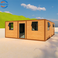 Maison préfabriquée modulaire moderne WinFair China, conteneur préfabriqué avec 2 chambres et salle de bain pour habitation / Casa Container