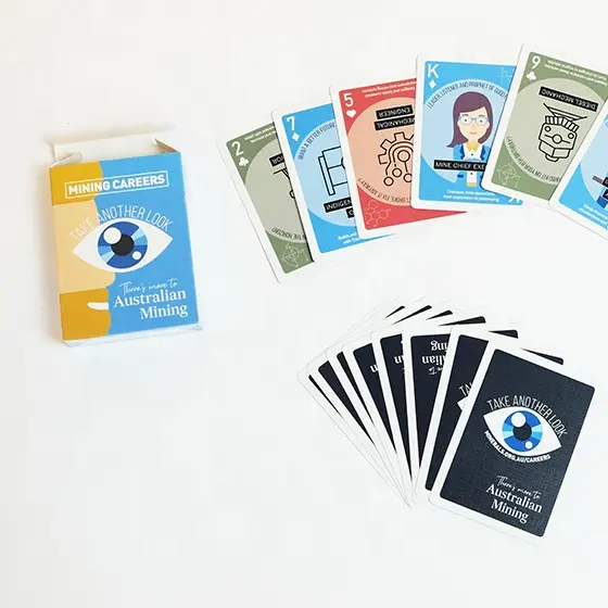 Papier publicitaire personnalisé Cartes à jouer au poker