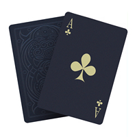 Nouvelle Boîte Double Personnalisée de Qualité Supérieure, Lisse, Étanche, Plaqué Or, Créative, Durable, pour Jeu de Cartes Familial, Cadeau Idéal