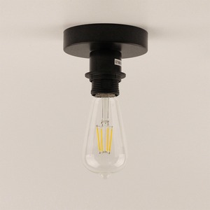 Support de lampe de plafond noir E27 avec kit de montage pour éclairage intérieur - Product Image 3