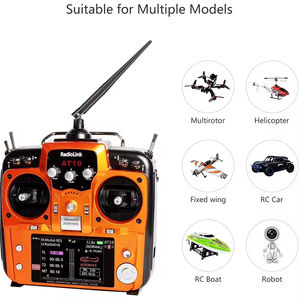 <span class=keywords><strong>RadioLink</strong></span> <span class=keywords><strong>AT10II</strong></span> 2.4G 12CH Télécommande pour Hélicoptère Multirotor Aile Fixe RC Voiture RC Bateau Robot RC Drone Véhicule et Navire - Product Image 2