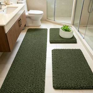 Tapis <span class=keywords><strong>de</strong></span> <span class=keywords><strong>salle</strong></span> <span class=keywords><strong>de</strong></span> <span class=keywords><strong>bain</strong></span> en chenille ultra doux, épais et absorbant, très vendu, <span class=keywords><strong>antidérapant</strong></span>, tailles et couleurs personnalisables pour <span class=keywords><strong>salle</strong></span> <span class=keywords><strong>de</strong></span> <span class=keywords><strong>bain</strong></span> et chambre à coucher - Product Image 4