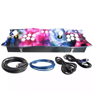 Arcade Trò chơi giao diện điều khiển kim loại cơ thể + Acrylic bảng điều khiển 3D cổ điển Trò chơi giao diện điều khiển 2 người chơi trò chơi hộp Arcade giao diện điều khiển video - Product Image 6