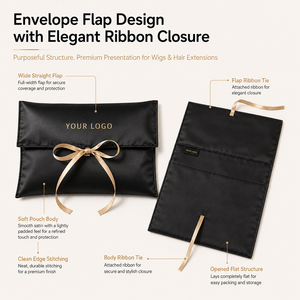 Elegante Sacchetto Antipolvere in Raso Riutilizzabile e Resistente con Nastro per Scatole Rigide Premium, Sacchetto di Carta Personalizzato con Logo - Product Image 5