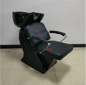 Shampoo Chair Backwash Unit / Shampoo Bowl and Chair Hair Salon Furniture / Salon Gold Shampoo Chair - Product Image 3