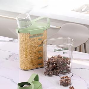 Récipients de stockage <span class=keywords><strong>à</strong></span> manche court en plastique de haute qualité pour aliments en vrac épices de cuisine outils de <span class=keywords><strong>maison</strong></span> d'eau avec couvercle emballé dans <span class=keywords><strong>du</strong></span> carton - Product Image 3