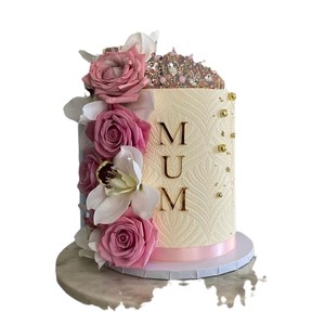 ของตกแต่งเค้กอะคริลิค Honey And Sweetness MUM ตัวอักษรสีทอง สำหรับวันแม่ วันเกิด ของประดับเค้กสไตล์ Ins - Product Image 5