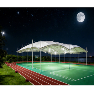 Custom Tensioned Structure Sports Roof Manufacturer PVC Padel court tent Roof Outdoor Multi Sports Court Tent Shelter - Product Image 4