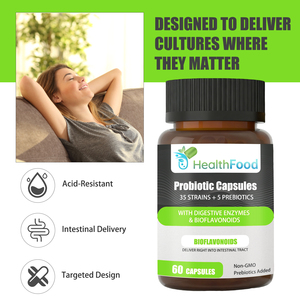 Capsules de Probiotiques en Gros avec Mélange Probiotique Exclusif pour Soutenir la Santé Digestive Intestinale – Capsules à Libération Intestinale - Product Image 6