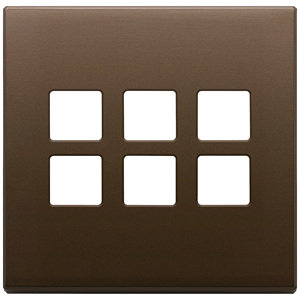 3Mx6 BS Flat Dark Bronze Brushed <b>Plate</b> 9.5 In Length 1.4 In Height Wall <b>Switch</b> Cover - Product Image 1