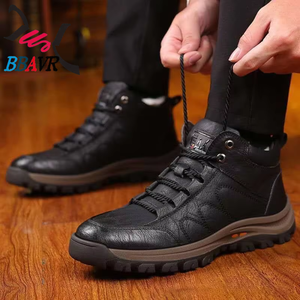 Zapatos Casuales de Invierno para Hombre, Zapatillas Deportivas para Exteriores, Suela de Goma Ligera Antideslizante, Forro de Tela de Algodón, Mayor Comodidad - Product Image 3