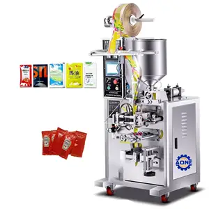 Máquina automática de embalagem de pasta de tomate para enchimento e selagem de embalagens de óleo líquido multi-pasta