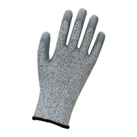 Gants anti-coupure HPPE EN388 niveau 5, revêtement PU, pour travaux de construction, sécurité au travail, jardinage et protection industrielle.