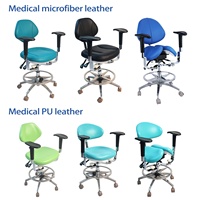 Chaise dentaire ergonomique avec dossier réglable pour hôpitaux Tabouret dentaire Chaise de dentiste avec accoudoir Mobilier de bureau hospitalier