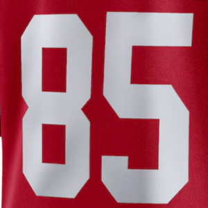 2025 Camiseta de fútbol americano 49 ER 13 PURDY 23 McCAFFREY 54 WARNER 97 BOSA Uniforme de fútbol clásico rojo para hombre - Product Image 5
