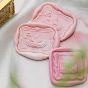 Sello de cera en relieve Suidis con cabezal de cobre, serie Corazón de Niña, sello artístico y lindo para decoración, regalo para compañera de clase - Product Image 4